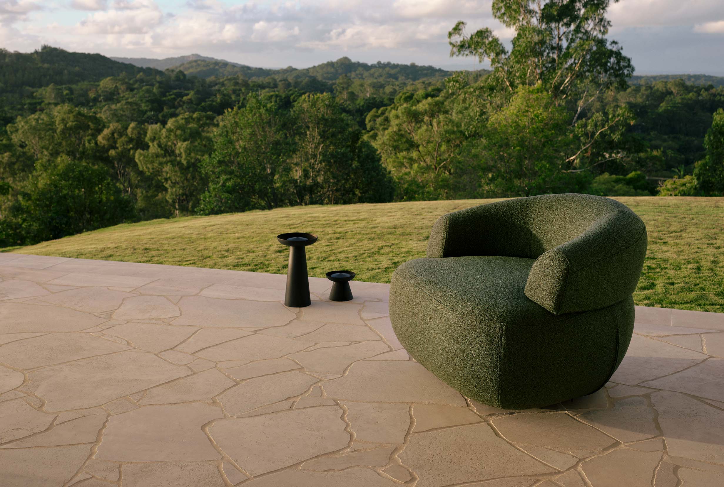 Aura Outdoor Swivel Lounge Chair King Living