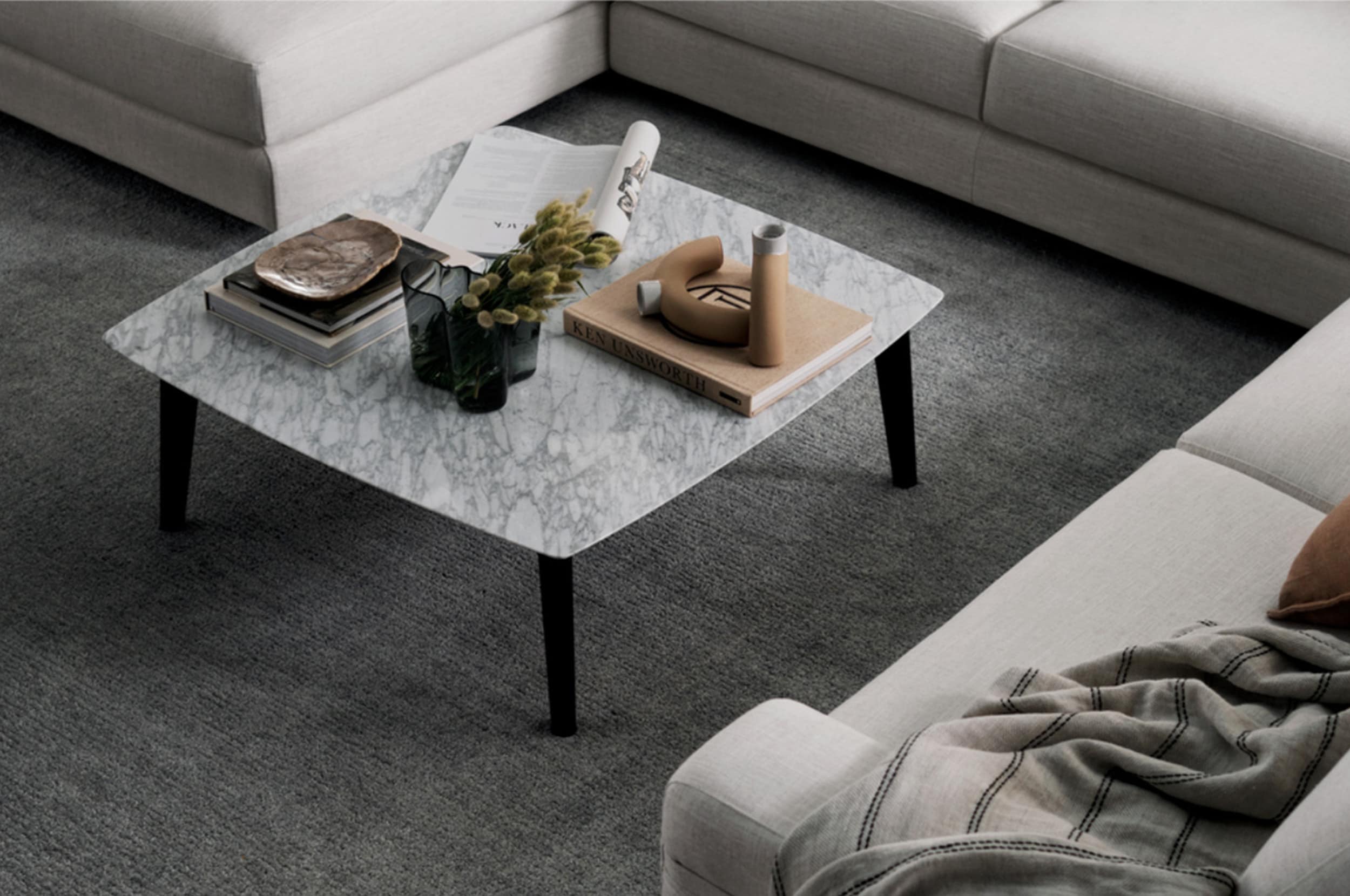 Mars Coffee Table Mars Timber Veneer Marble King Living