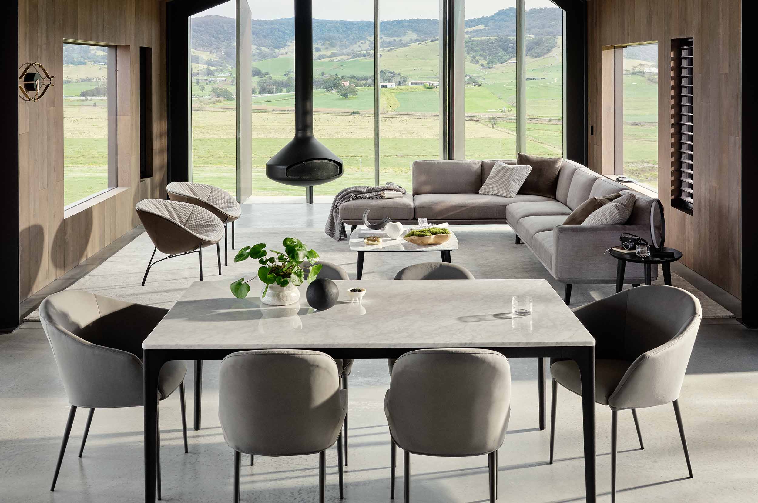 Quay Marble Dining Table 6 Seater King Living