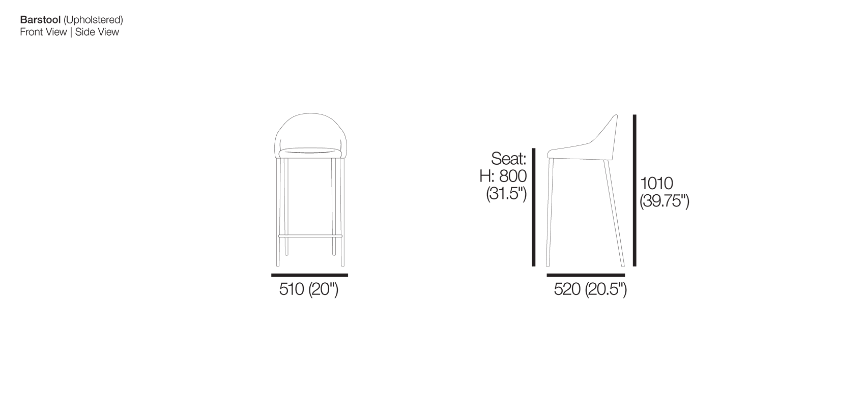 Quay Outdoor Soft Barstool King Living