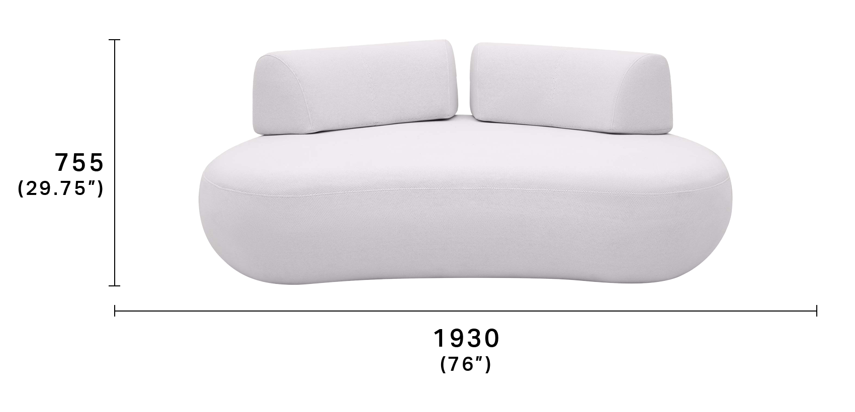 Aura Outdoor Sofa Curved sofa design King Living King Living