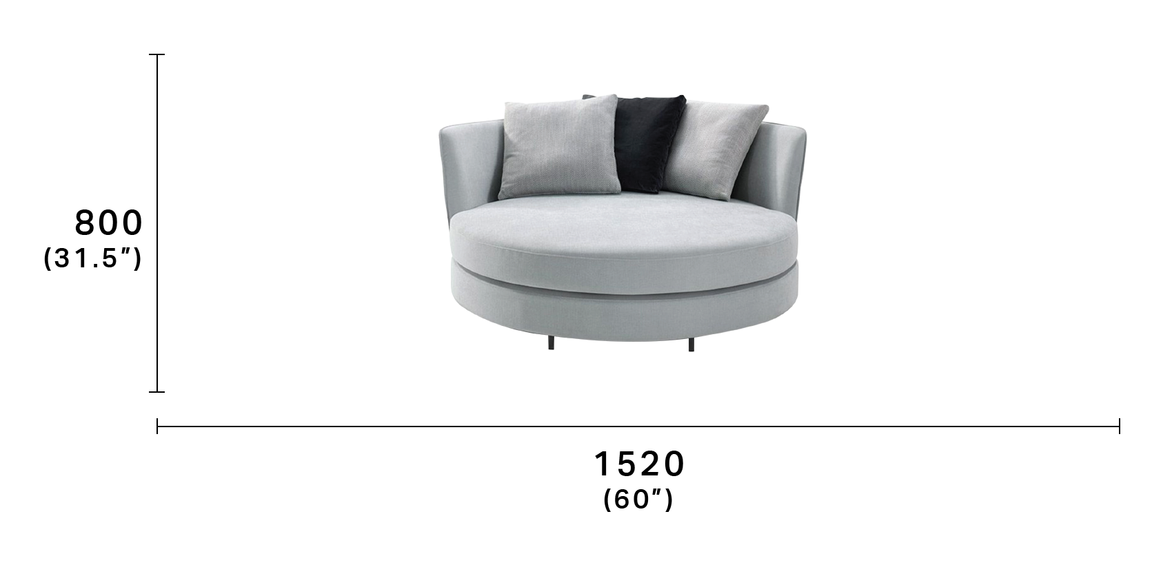 Circle snuggle 2025 chair