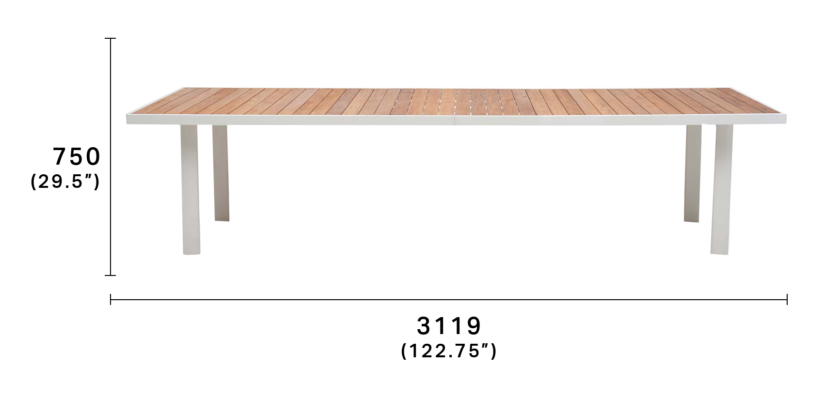 Plateau Outdoor Dining Table King Living King Living