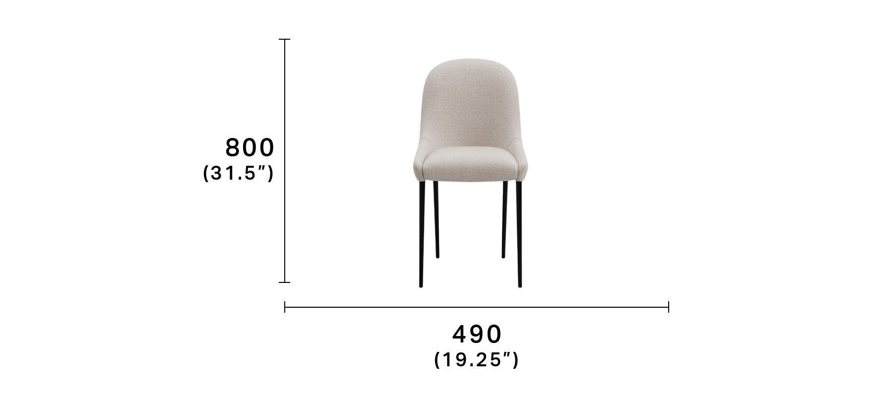 Quay Outdoor Armless Dining Chair King Living